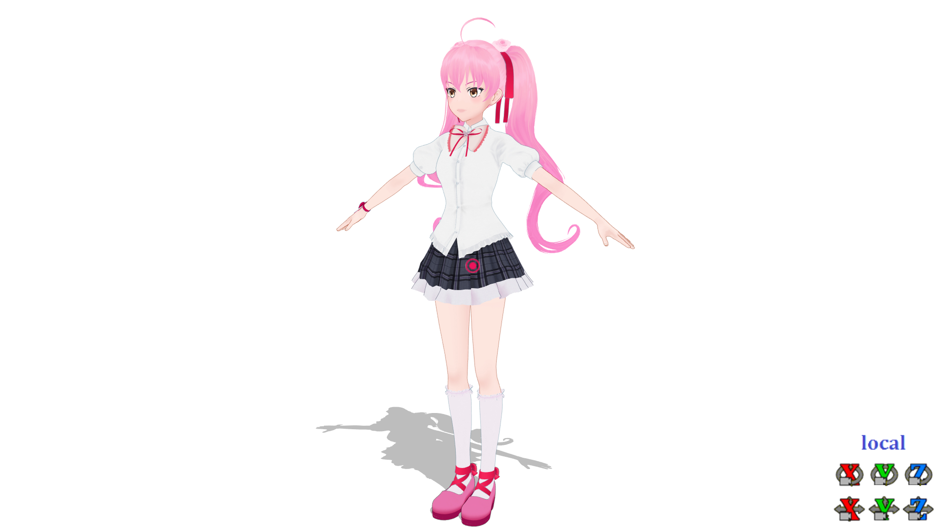 Mmd Vtuber用 女子高生モデルe 制作実績 3dコンテンツ制作 3dモデリングのご相談はモデリー