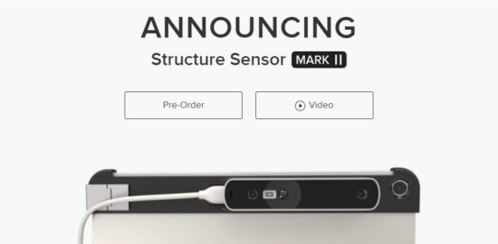 iPad用の3Dスキャナー「Structure Sensor」が人をより繊細にスキャン可能になって「MarkⅡ」として帰ってきた！サムネイル画像