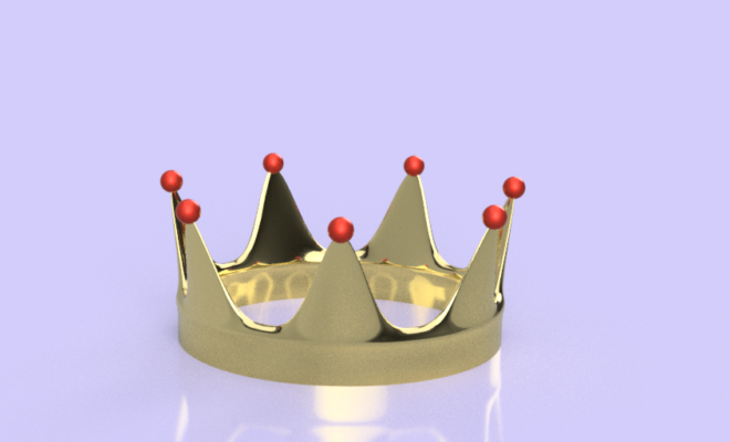 【Fusion 360】スカルプトの基本　「円形-複製」で王冠をモデリング サムネイル画像