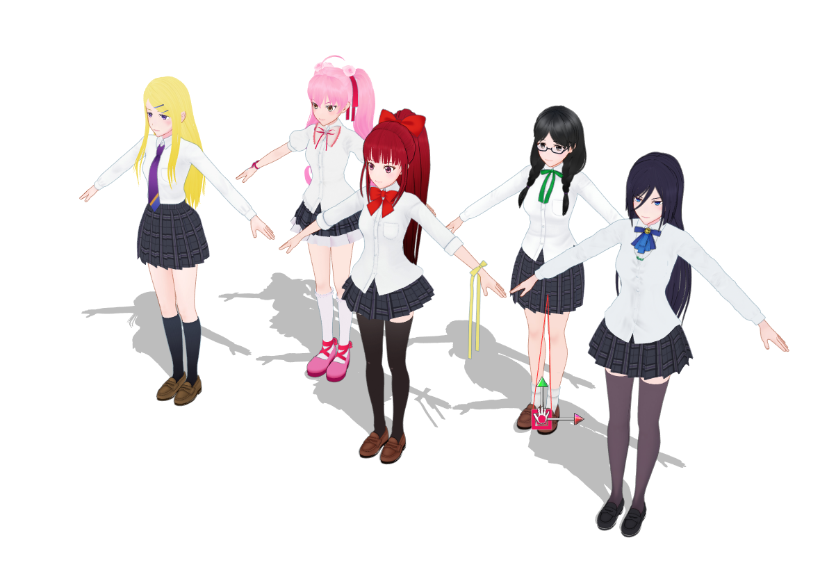 制作事例 Mmd用のキャラクターや背景を作成しました モデログ