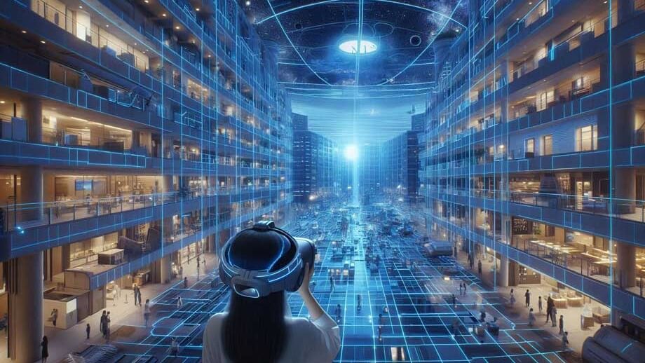 VR技術を使った広告の画像