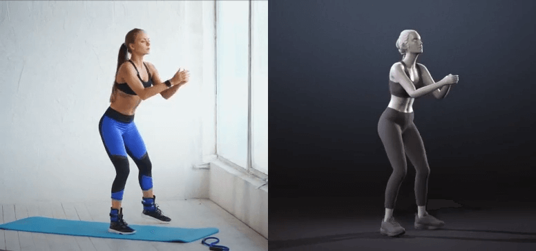 VideoMocapのモーション画像