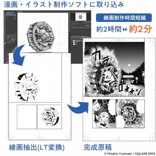 漫画用3Dモデルの活用事例①