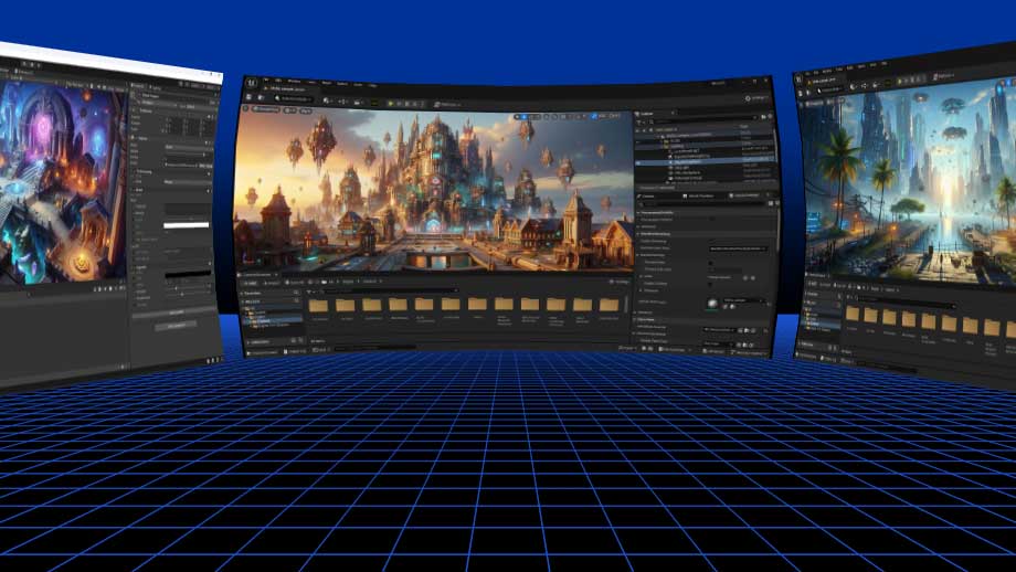 3Dデータをインポートするゲームエンジンの画像