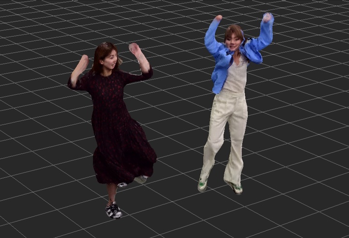 ボリュメトリックビデオのキャプチャ画像
